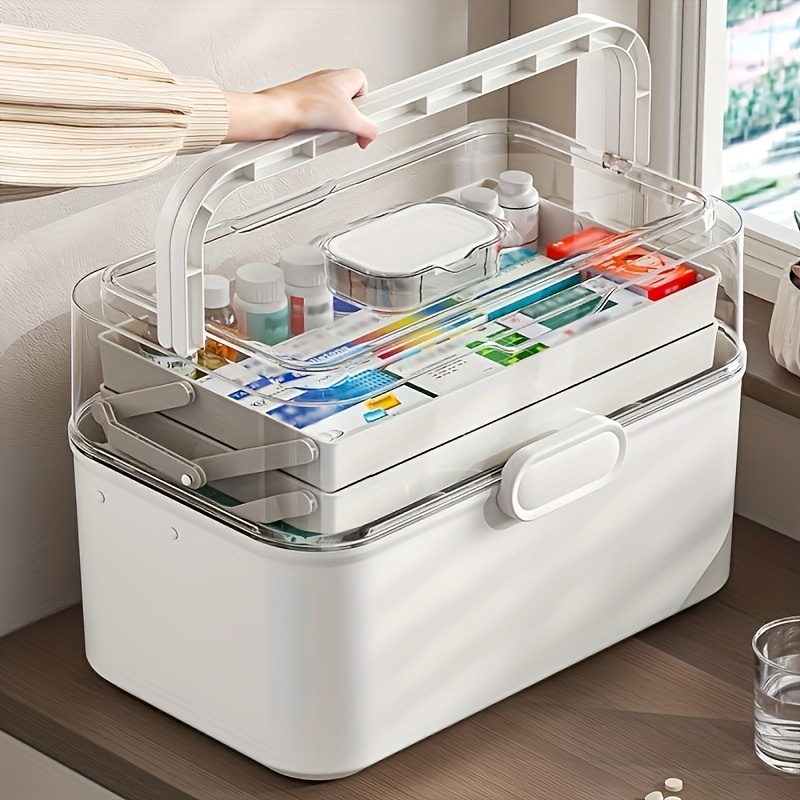 Kitchen Appliances In White - Большая прозрачная коробка для хранения лекарств/диспенсер