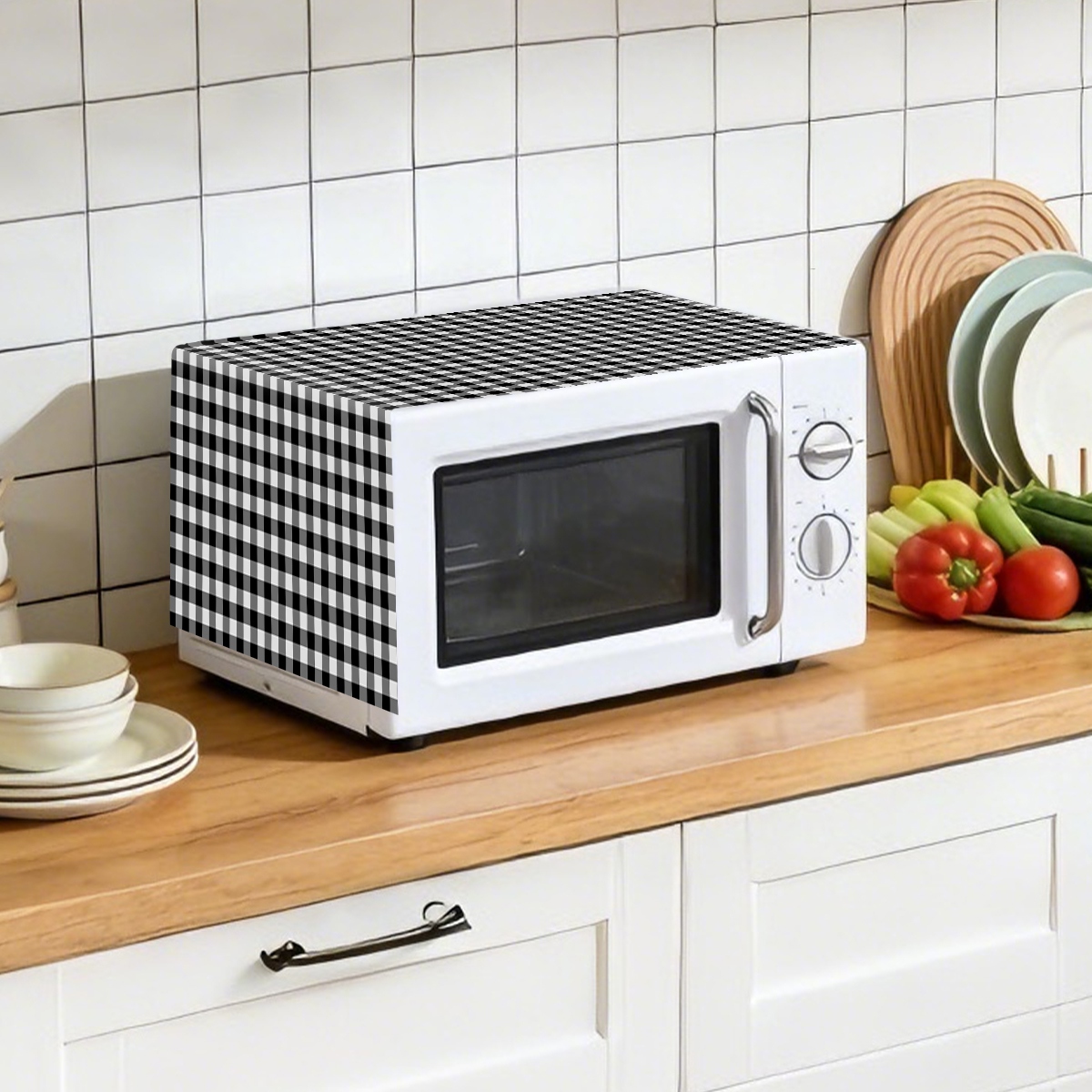 Черно-белый клетчатый чехол дл – обзор и цена Kitchen Appliances In White